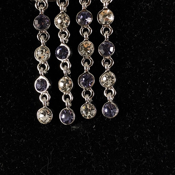 Stunning Amethyst & Diamond Statement Necklace - Picture 4 of 5